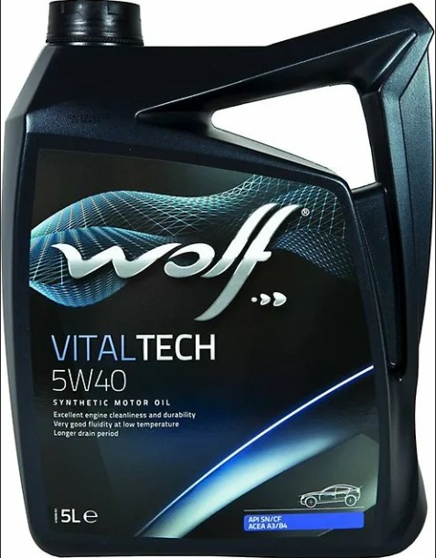 Масло WOLF VITALTECH 5W40 моторное синтетическое 8311291